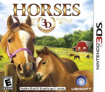 Horses 3D (Usa) box cover front